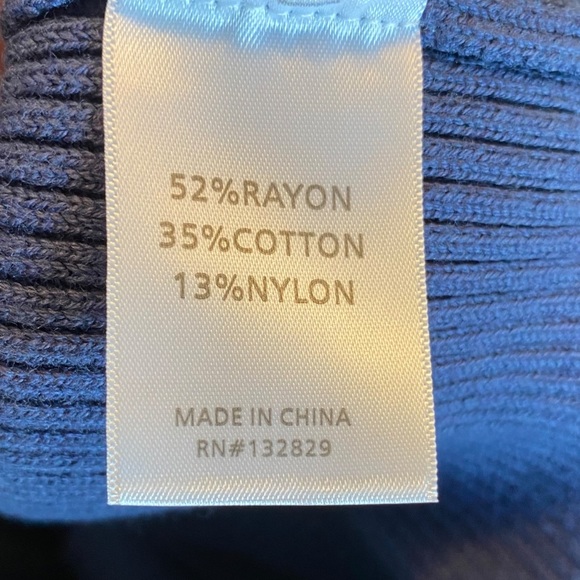 h:ours | NWT Evelyne Cut Out Knit Dress in Midnight Blue Size L - Picture 10 of 10